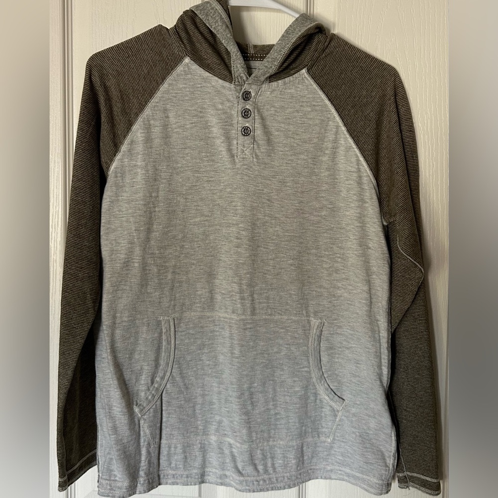 BKE Two-Tone Gray and Brown Hoodie